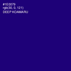 #1E0079 - Deep Koamaru Color Image